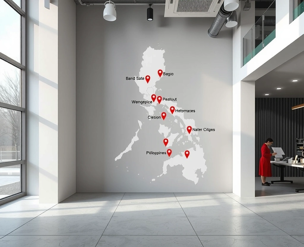 Baguio City map showing service coverage areas with CleanSkill locations